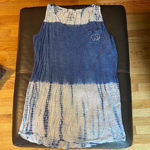 Ivory Ella tie dye bathing suit tank top dress coverup